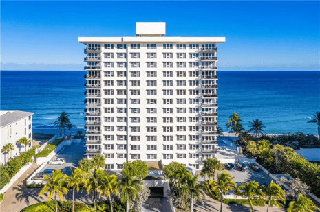 Beachfront High-Rise Building with Ocean View